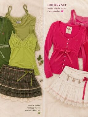 Vintage Y2K Hollister Abercrombie Curated Top Sets